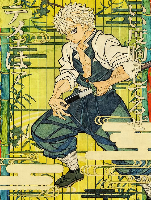 原始派艺术，亨利卢梭艺术风格，工笔线条，色彩丰富明亮，色彩鲜活饱满，氛围渲染，典雅，浪漫，高清细节，质感，优雅，鲜活。画质高清细腻，细节繁复入微，对比度强烈，保留原图人物姿势和服制，保留文字内容