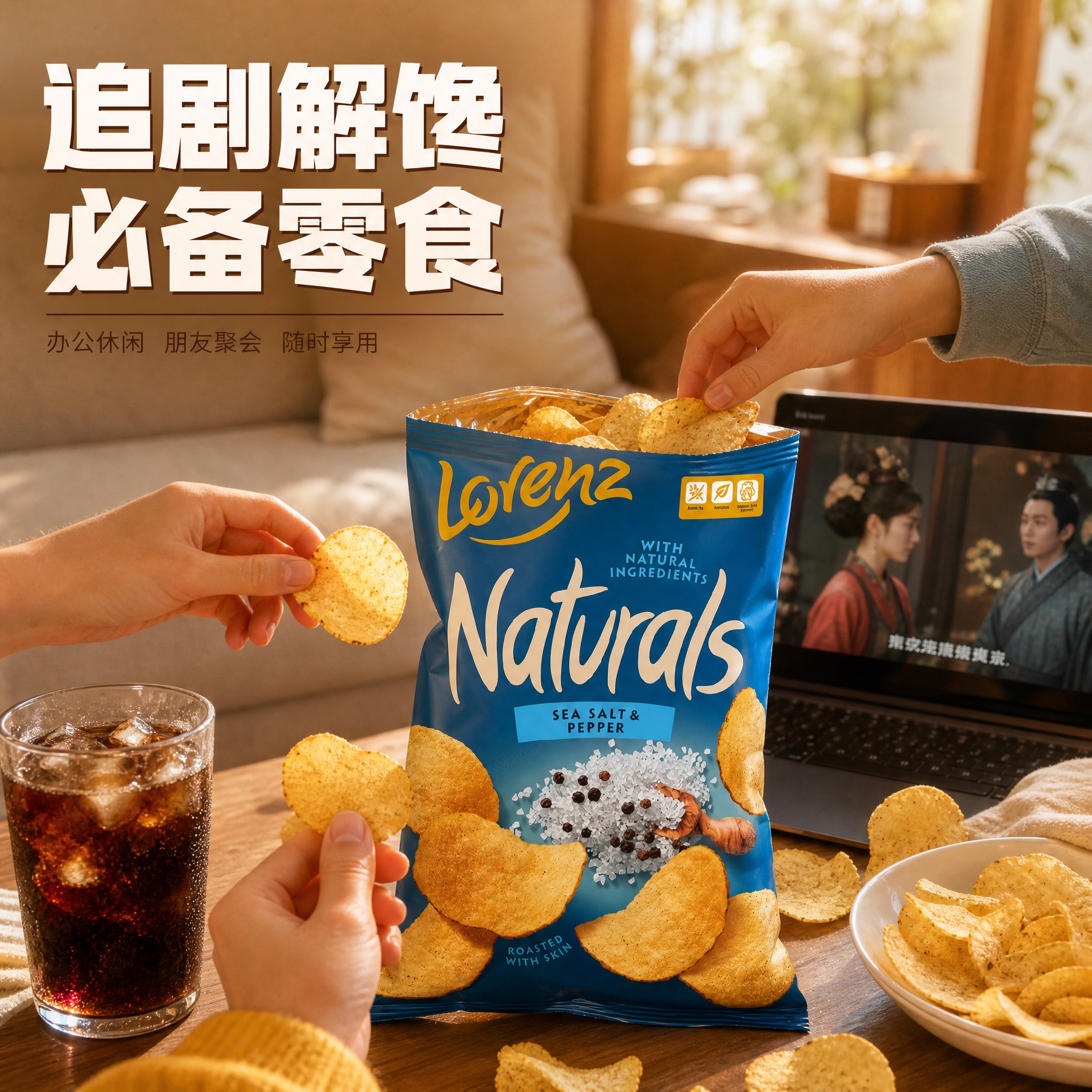 [主图-4] 场景体验 休闲追剧零食场景 [统一基调] 淘宝天… - 图片创意预览