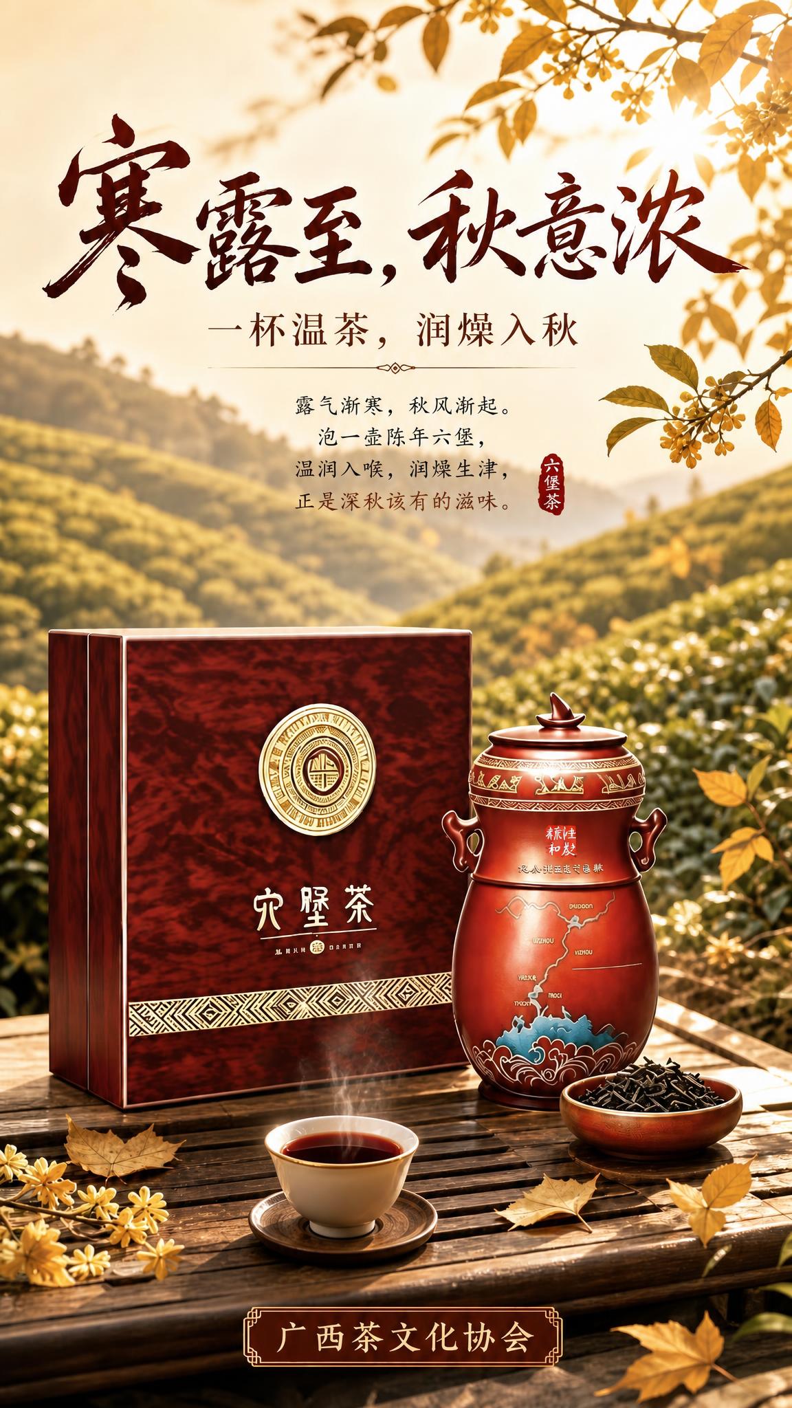 调整这张海报的两个细节：一、将画面中茶杯的尺寸明显缩小到更合理… - 图片创意预览