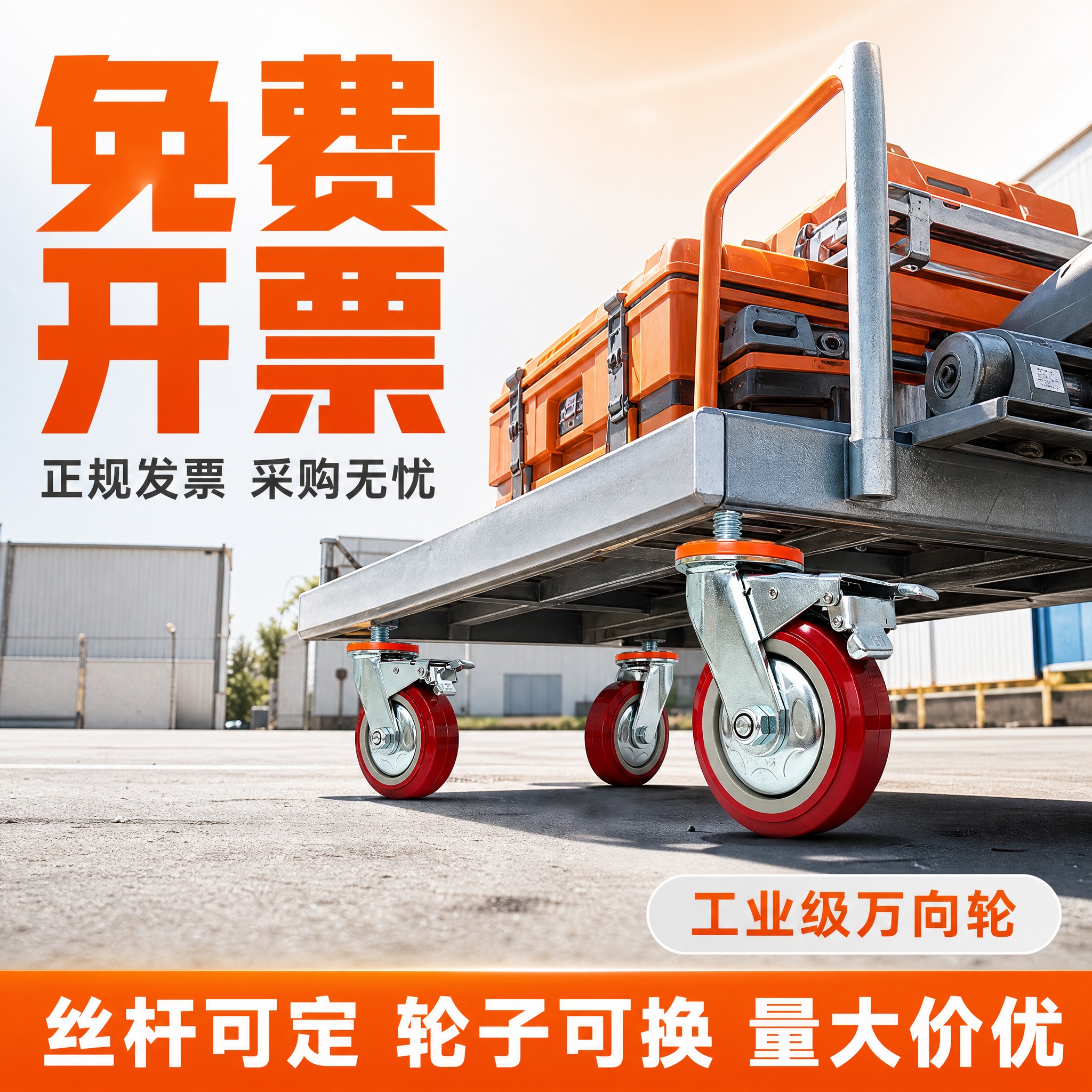 [主图-5] 免费开票+户外工业场景图，核心任务：大字展示免费… - 图片创意预览