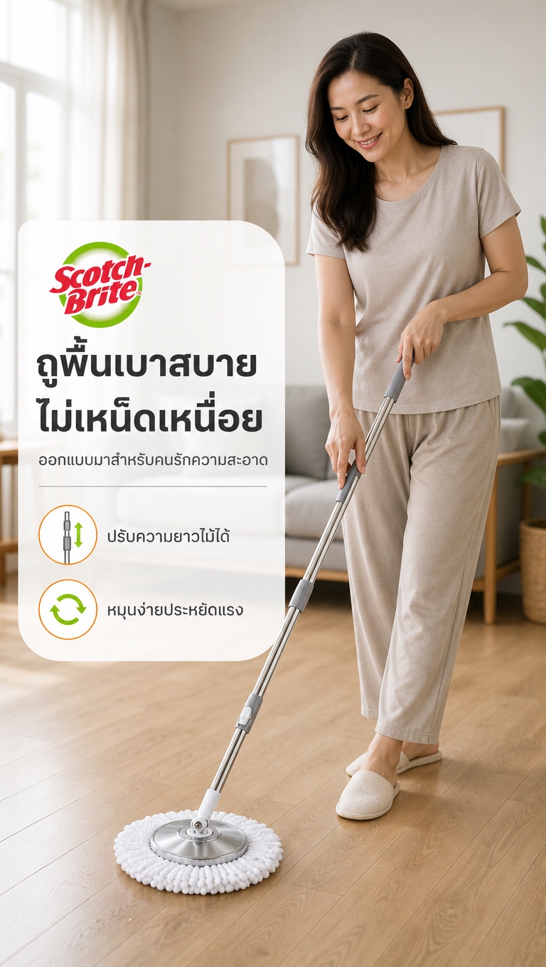 [商品] 使用【图1】3M Scotch-Brite 旋转拖把… - 图片创意预览
