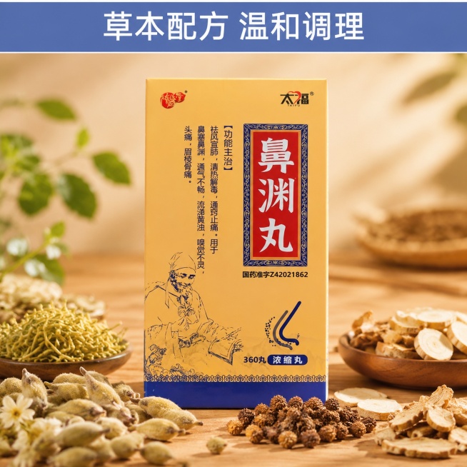 「图片1」，生成一套主图（5张），商品名称是鼻渊丸，卖点是祛风宣肺，清热解毒，通窍止痛。，适配抖音平台，主图比例为1:1预览效果