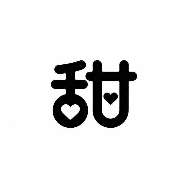 甜字logo预览效果