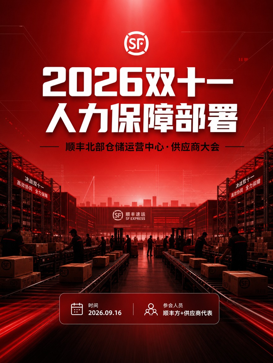 [商品] 无实物商品，为顺丰北部仓储运营中心供应商大会报道长图… - 图片创意预览