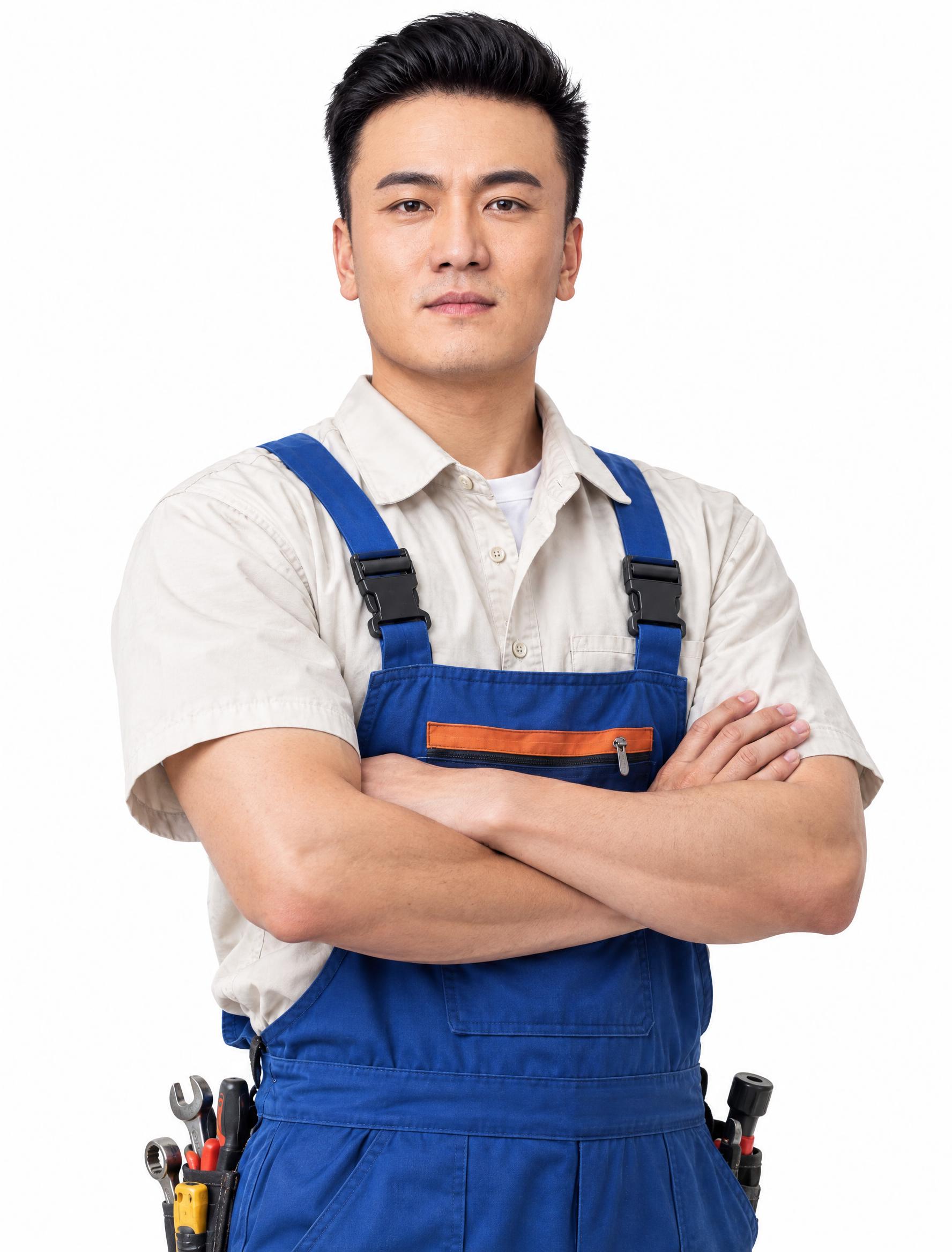 参考前6张照片中男性的五官特征，真实还原其面部，年龄调整为35… - 图片创意预览