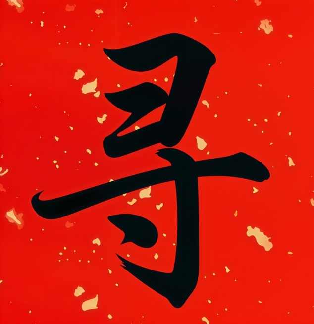 下图“量”改为“寻”预览效果