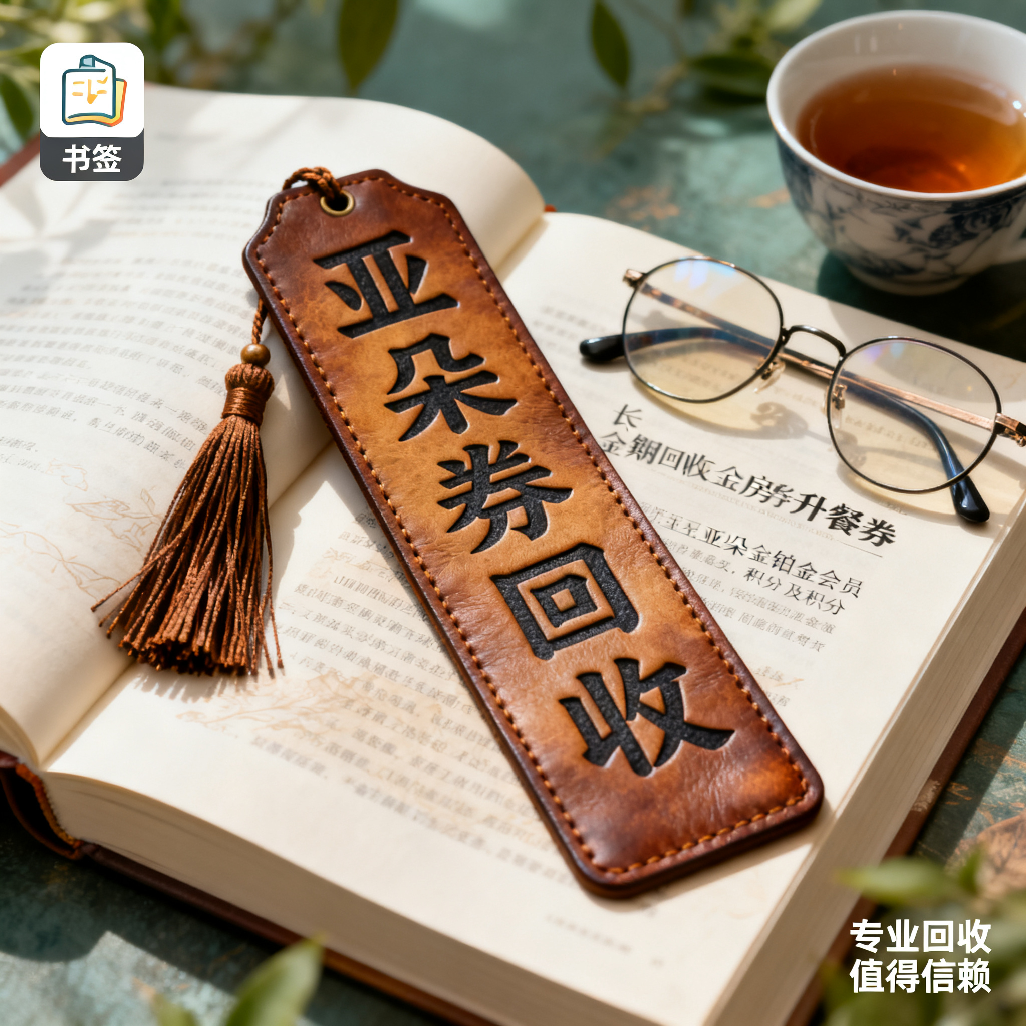 写实摄影风格，ins清新风闲鱼大字封面，主题为长期回收亚朵升房… - 图片创意预览