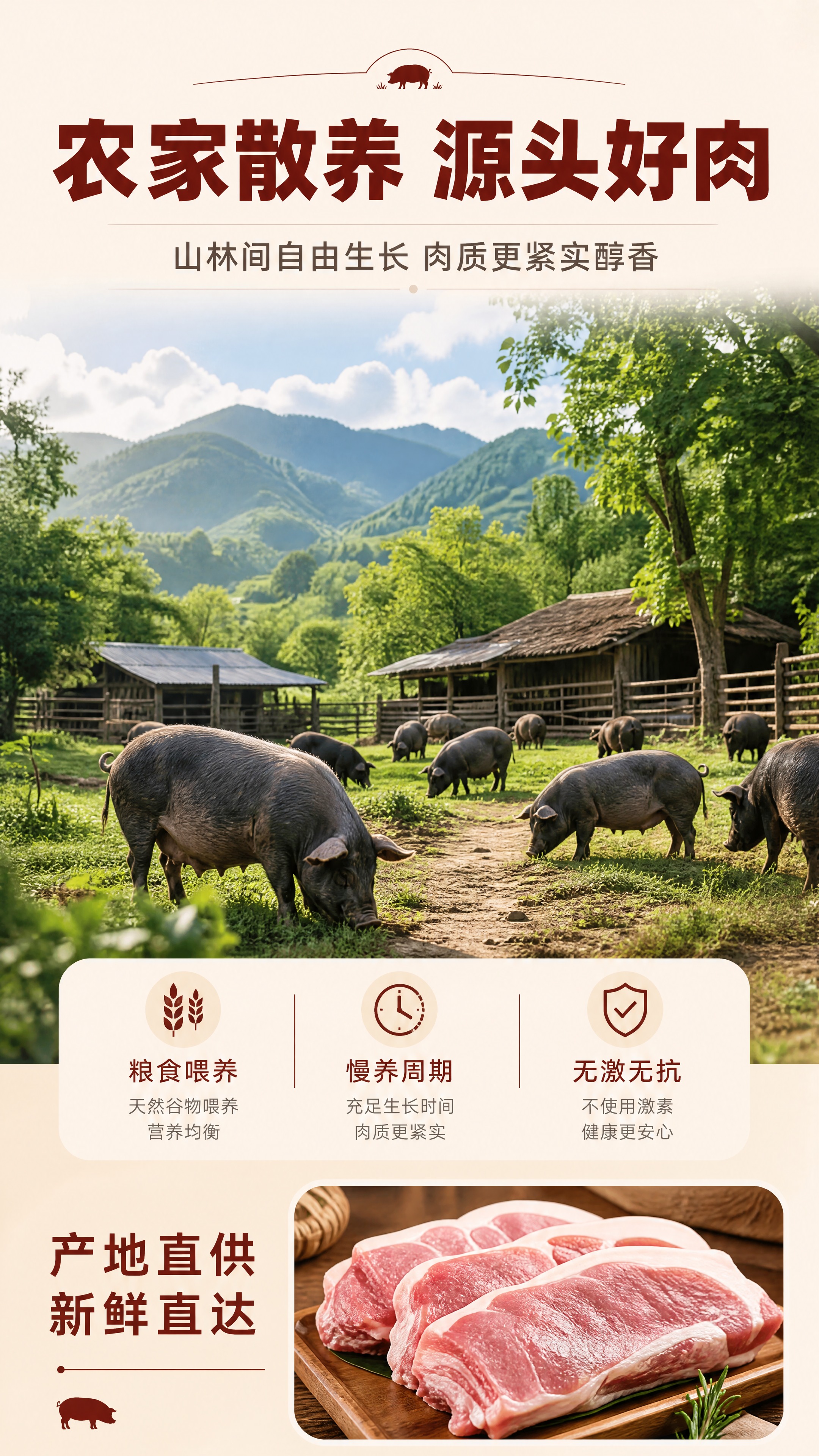 [商品] 本页为产地/养殖专张，以产地场景为主，产品图作辅助露… - 图片创意预览