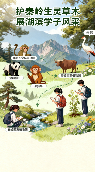 在海报里朱鹮图案的旁边清晰标注上“朱鹮”两个字，其他设计元素保持不变预览效果