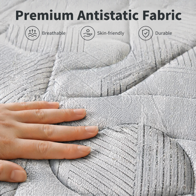 [Main Image 4] Close-up display of mattress fabric details. Extreme macro magnification on the surfa预览效果