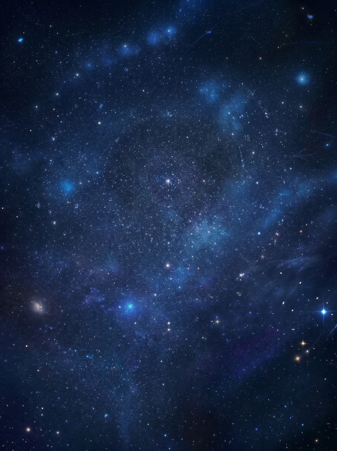 把全部的素材去除  留下星空预览效果