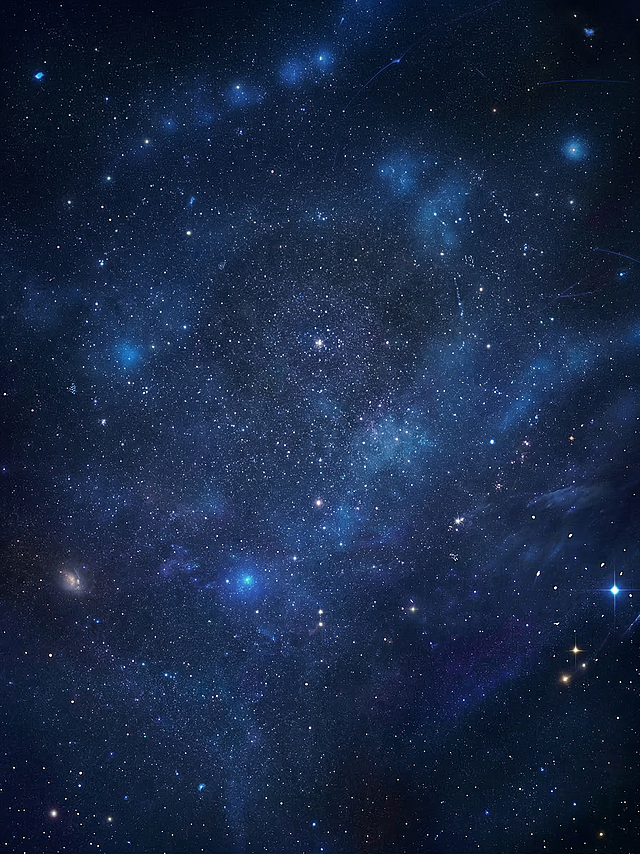 把全部的素材去除  留下星空