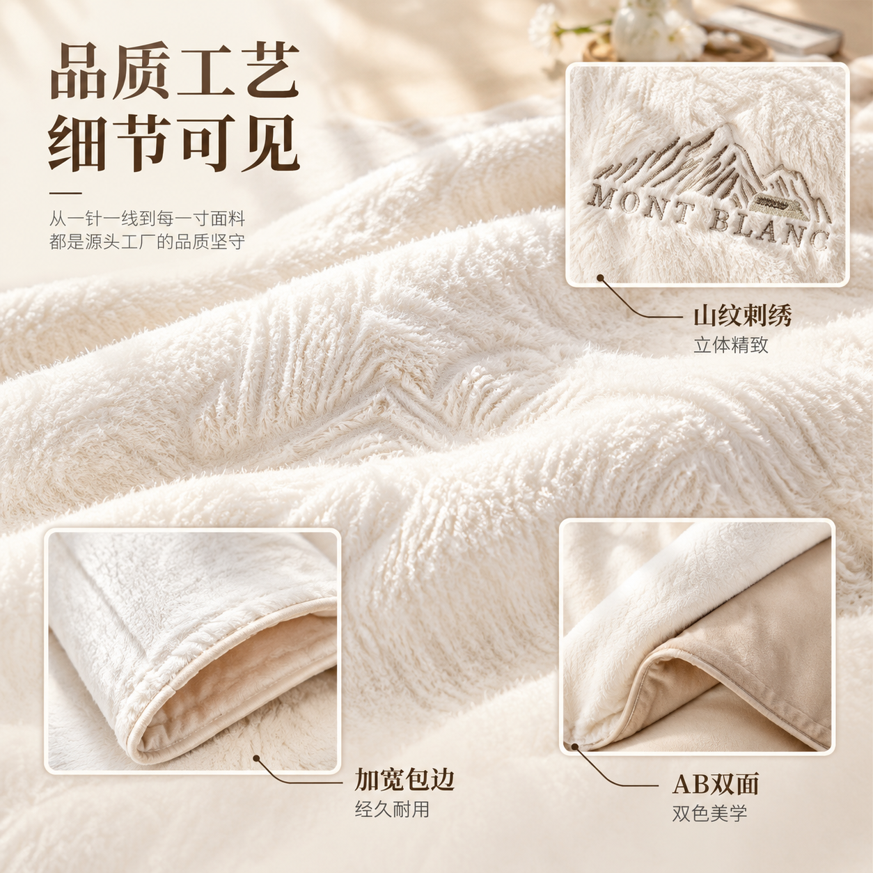[主图-3] 面料材质与工艺细节图，突出牛奶绒肌理、刺绣工艺和… - 图片创意预览