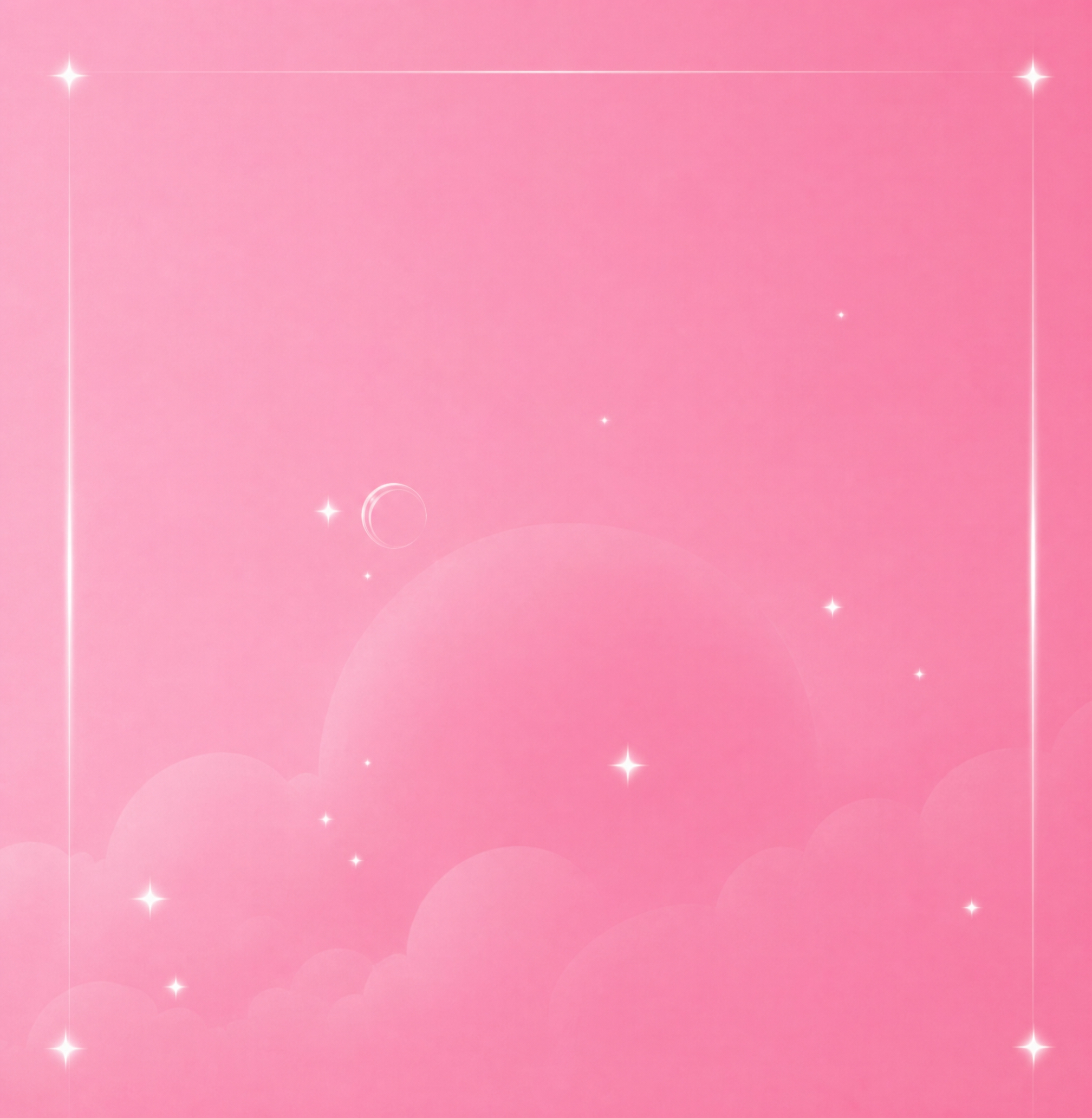 提取参考图的粉色渐变背景，保留背景上所有装饰元素：四角的星光、… - 图片创意预览
