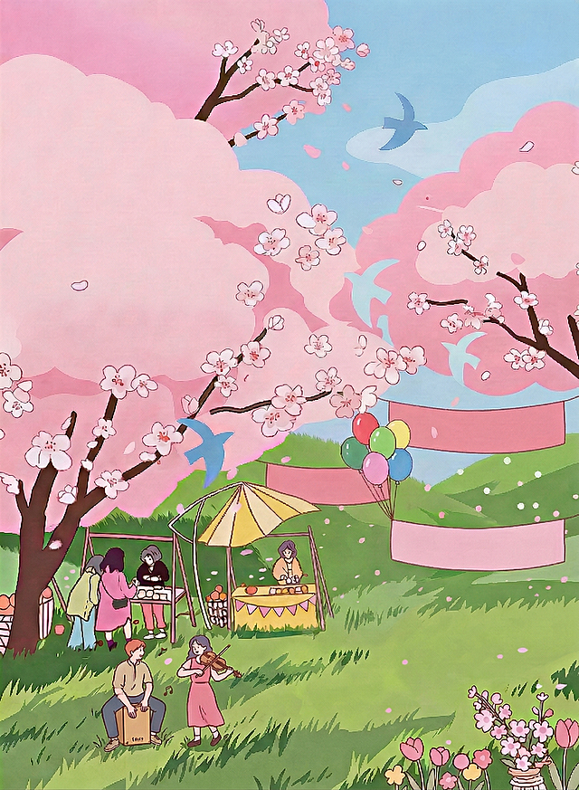 新增两个弹吉他和唱歌的人在左下角