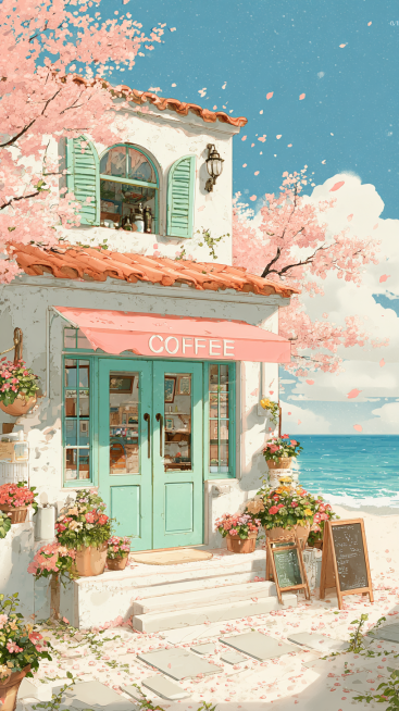 Japanese anime illustration style, soft pastel watercolor aesthetic, dreamy and serene atmosphere, g预览效果
