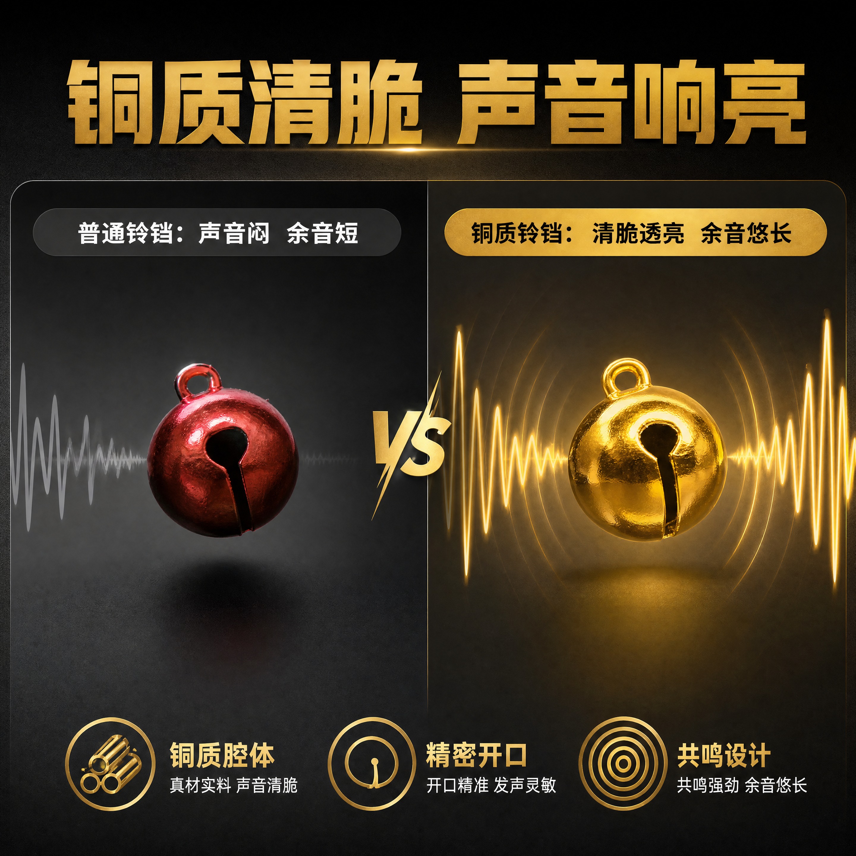 [商品] 使用【图1】红色与金色真空电镀铜铃铛；保留球形结构、… - 图片创意预览