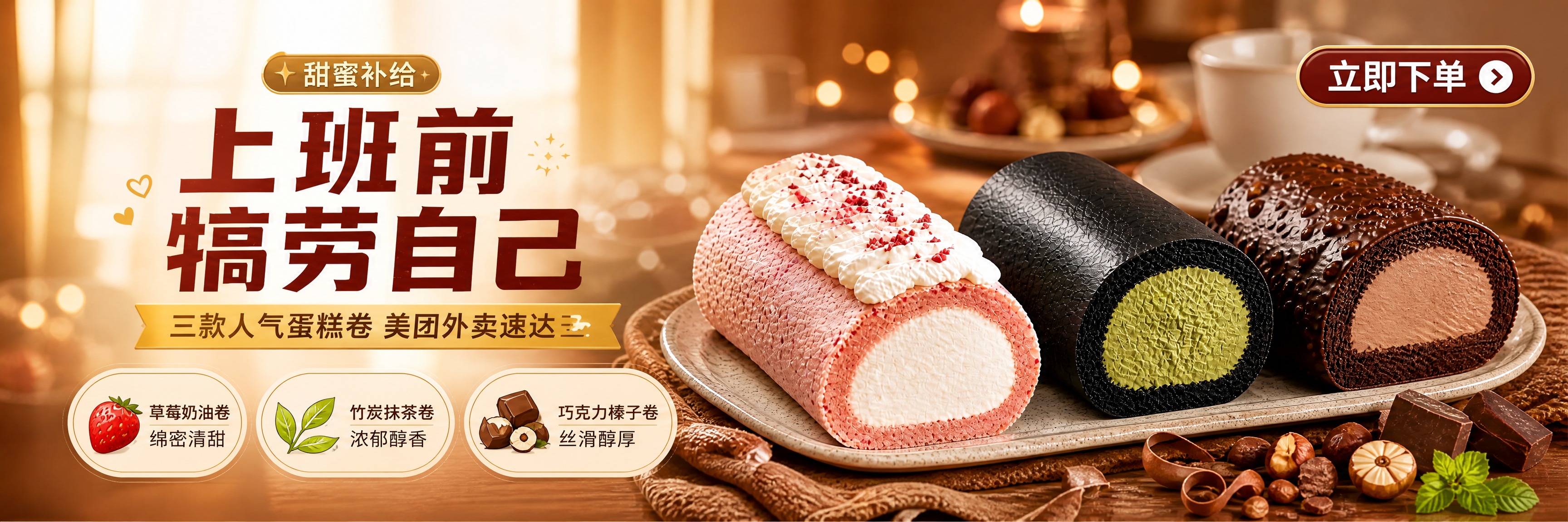 美团外卖店铺顶部banner，严格900x240超宽横版比例（… - 图片创意预览
