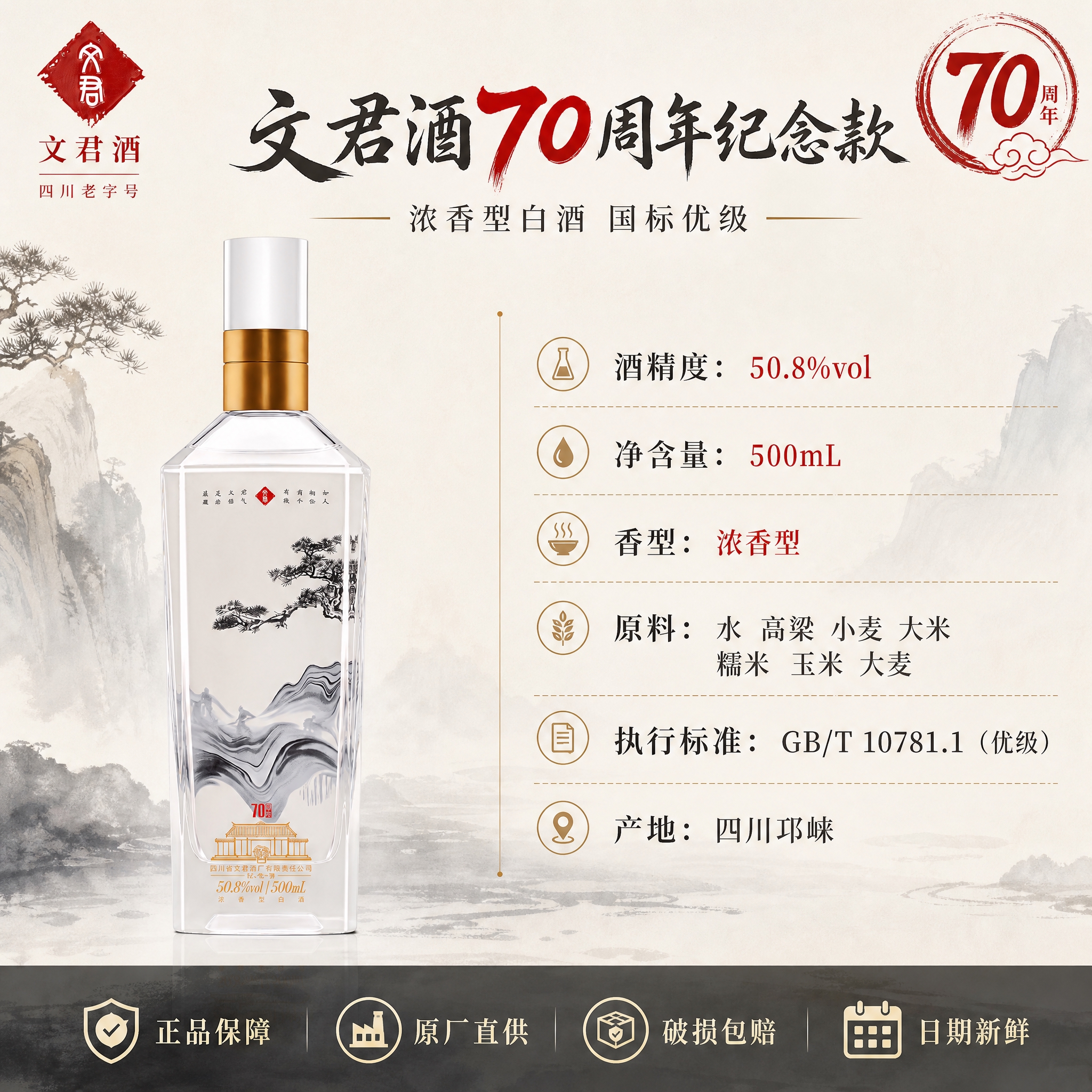 [主图-6] 主题：产品规格与品质保障，展示详细参数与正品承诺… - 图片创意预览