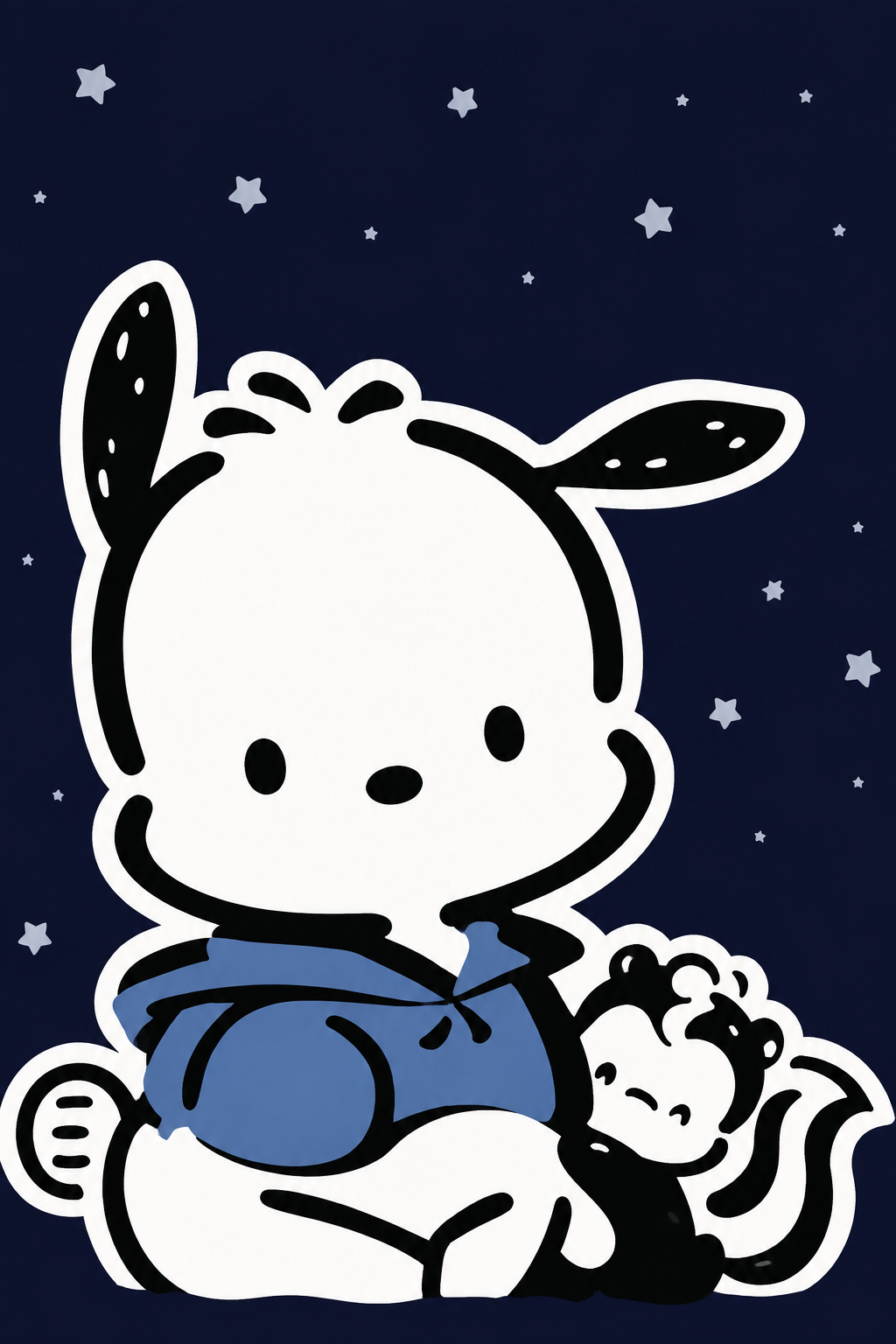 提取图中的门帘图案，完整还原门帘上的帕恰狗星空设计：深藏蓝色夜… - 图片创意预览