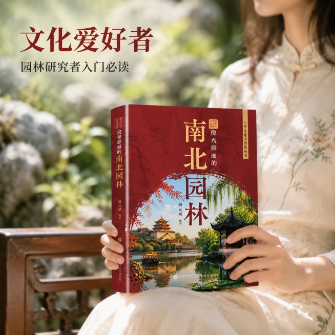 [主图-3] 适合人群展示-场景阅读实拍
[氛围风格] 沉浸式阅读氛围，生活方式感，小红书原生真实感
[画质] 商业摄影质感、光线柔和通透、产品清晰真实、画面干净高级
[元素] 一位年轻女生坐在中式园预览效果