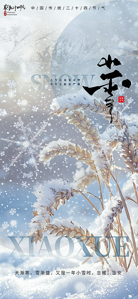 小雪海报