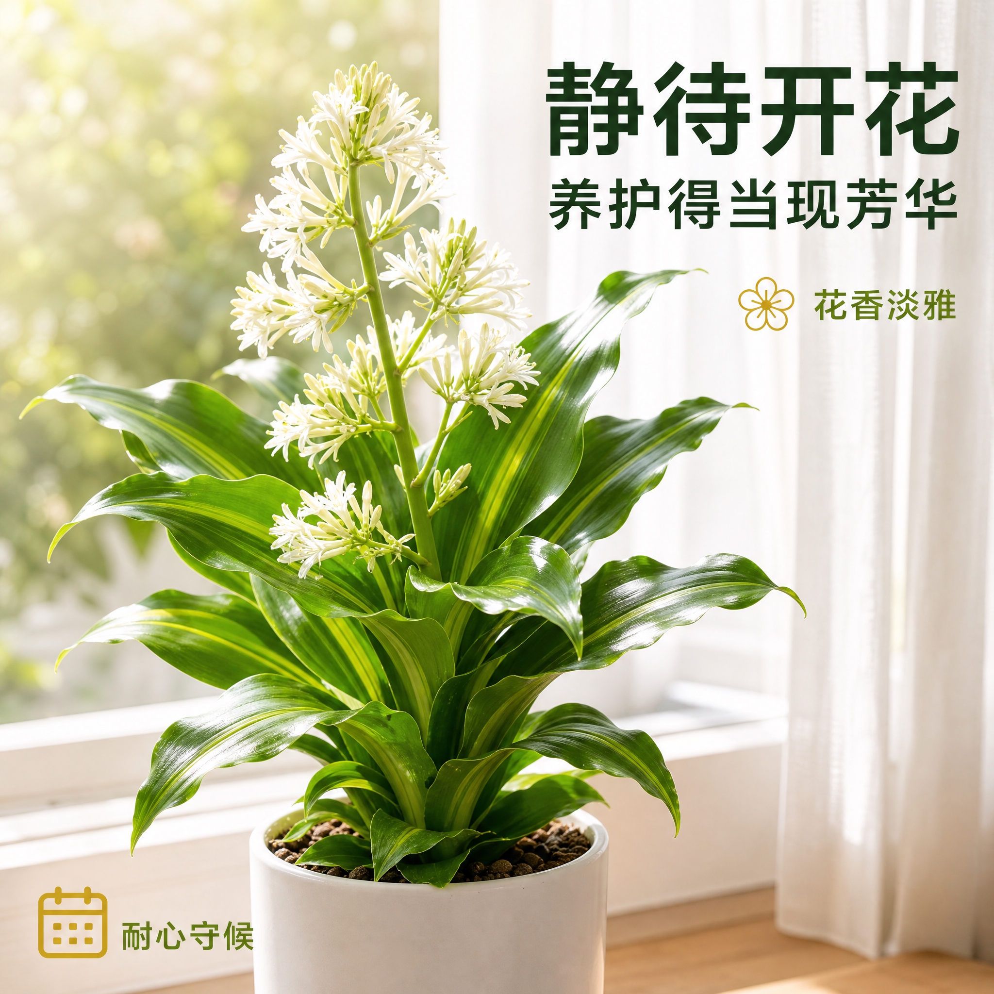[主图-9] 开花期待展示图，主题为金心也门铁养护得当可开出芳… - 图片创意预览