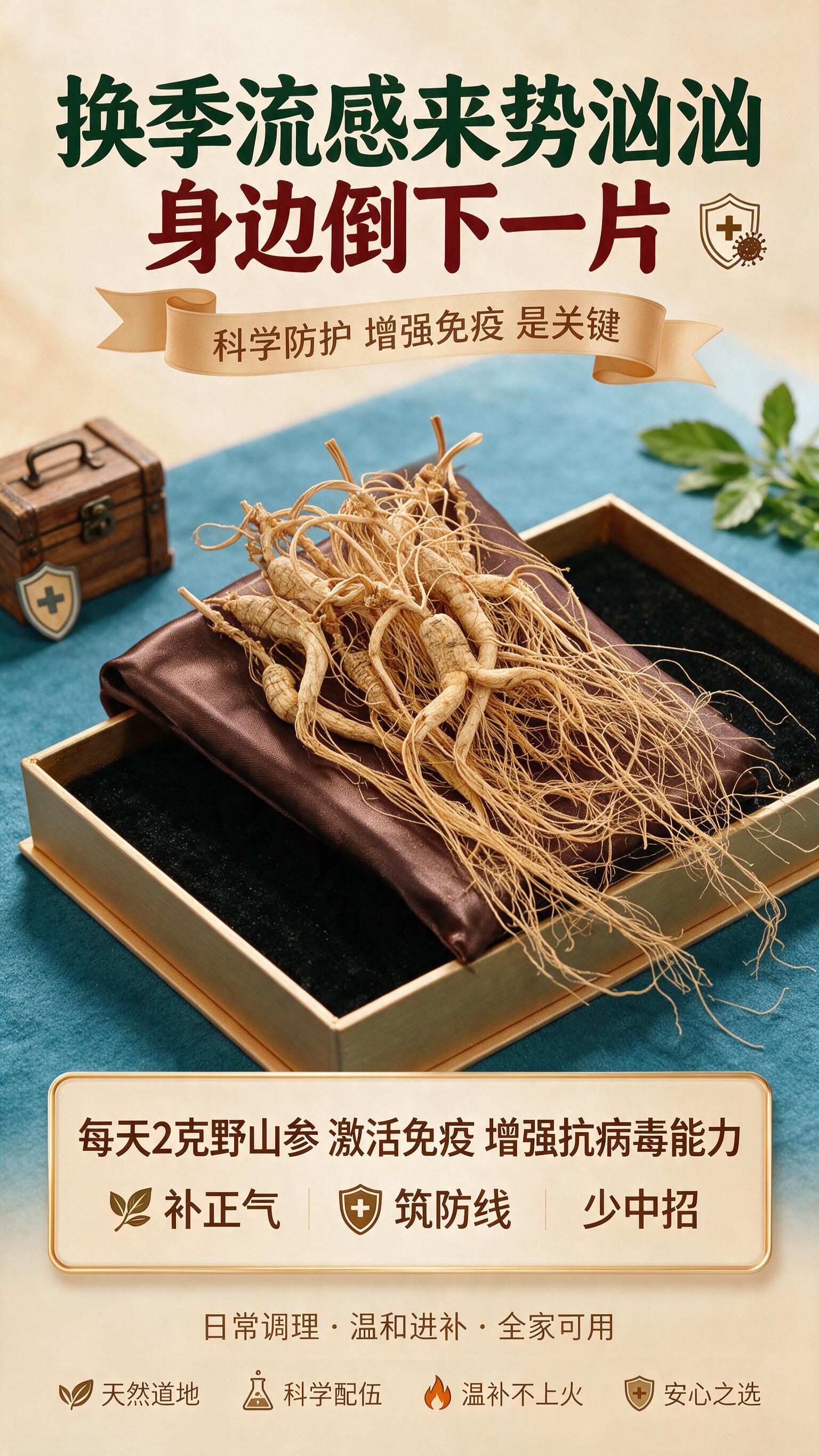 竖版海报，背景为换季流感相关的医疗健康风格，主标题文字："换季… - 图片创意预览