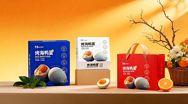 整体不变 将3款产品替换场景图里的产品 鸭蛋替换桔子