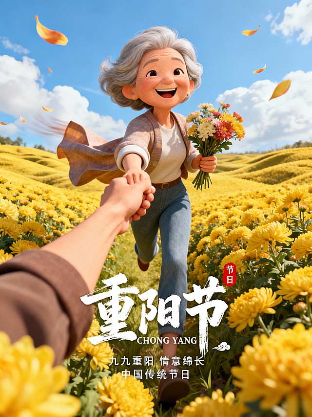 重阳节海报，重阳节