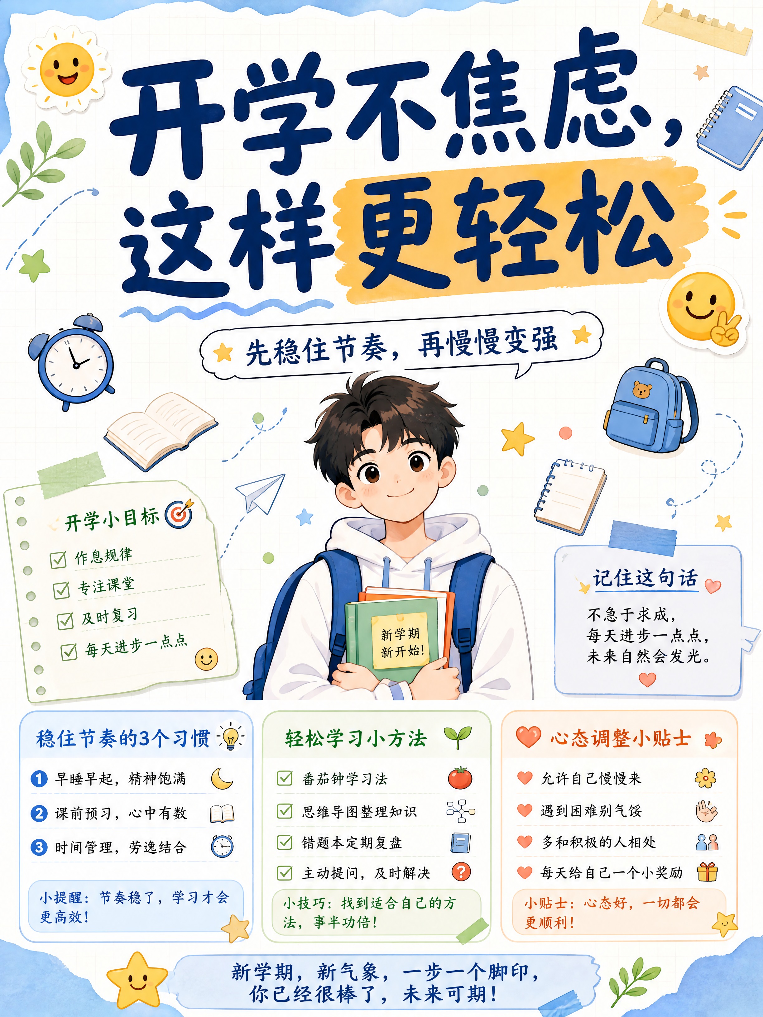 小红书笔记大字封面，插图大字，手账拼贴学习风，版式精美，小红书… - 图片创意预览