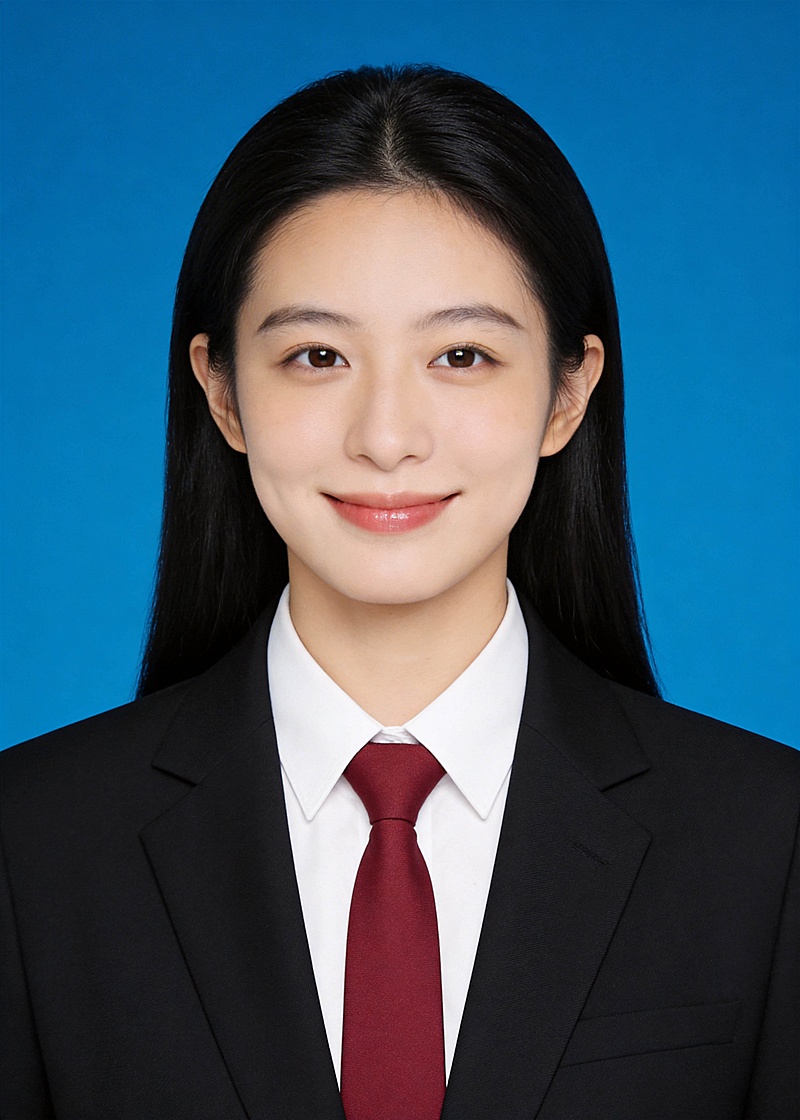 黑色西装外套红领带正式风女性证件照