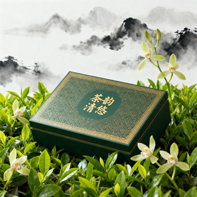 高品质中式茶叶品牌，名叫茶韵清悠，目标客户为白领及茶叶爱好着，希望通过独特的视觉设计在众多品牌中脱颖而出预览效果