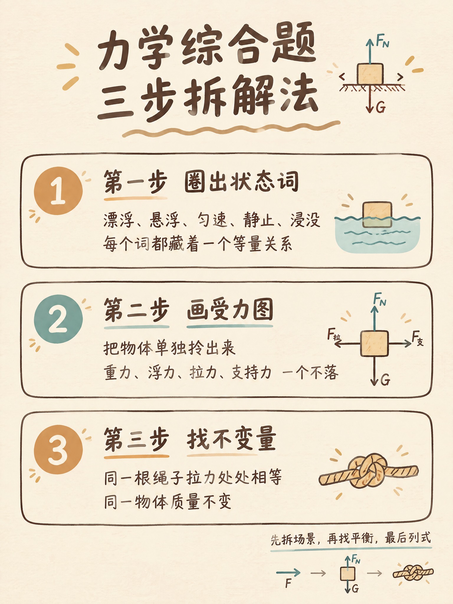 竖版3:4学习经验分享卡片图，浅奶茶色背景，手绘涂鸦风格，大标… - 图片创意预览