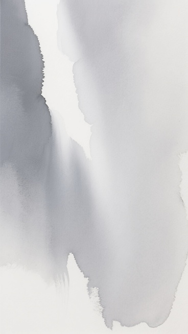 灰白色调的抽象背景，保持原图的灰白渐变色彩和谐度，采用自然柔和的光影效果，光源从左上方照射，形成自然的明暗过渡和细腻的高光表现，画面纹理改变为细腻的水彩晕染质感，带有柔和的水痕和透明叠加效果，取代原图的笔触纹理，整体构图保持空灵、流动的感觉，呈现出宁静而略带朦胧的氛围，色彩统一为不同深浅的灰色和白色，无明显物体轮廓，仅有抽象的色彩块面和柔和的过渡。预览效果