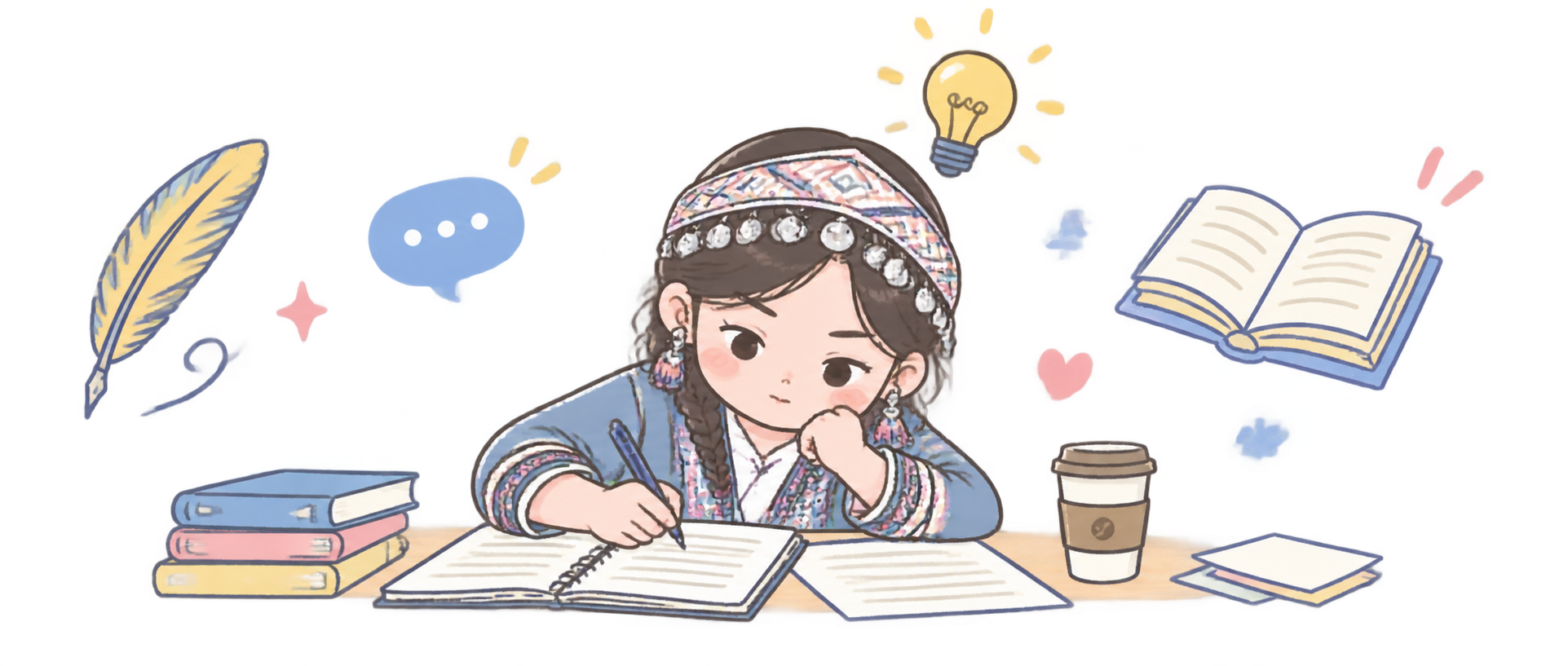 透明背景图片，900x383横向长方形。画面中央是一个少数民族… - 图片创意预览