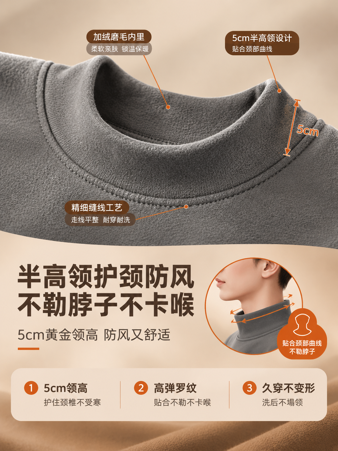 [商品] 使用【图13】深灰色德绒上衣领口细节图；商品处理：保… - 图片创意预览