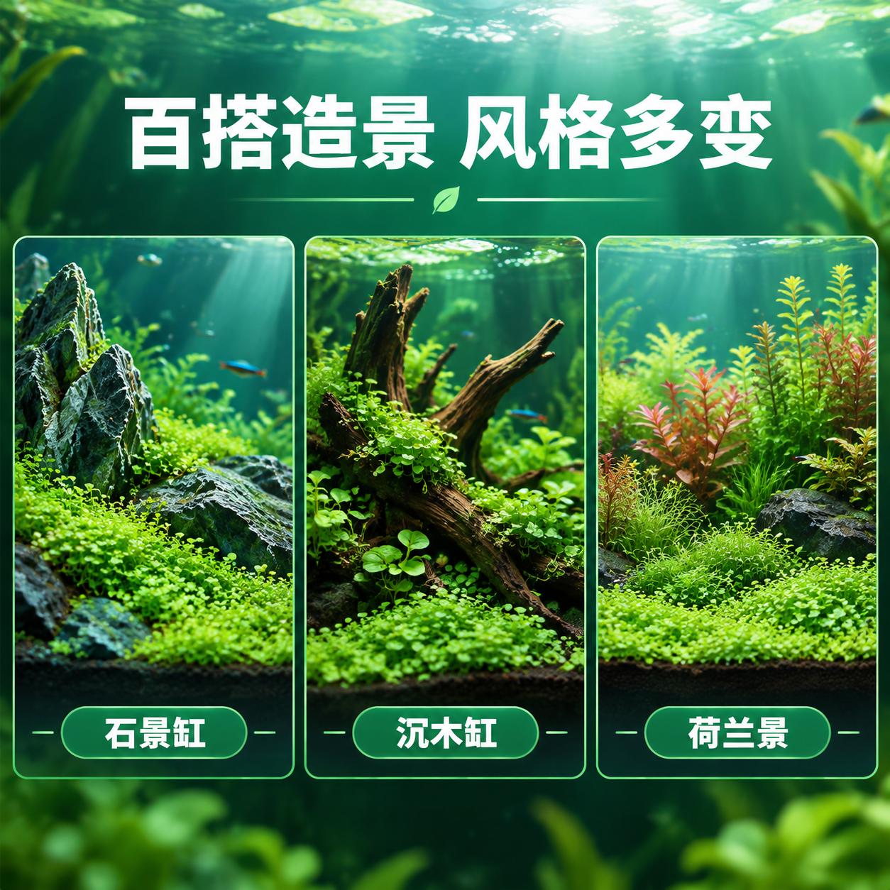 [主图-8] 适用造景风格，主题：多种造景 百搭适用。 [统一… - 图片创意预览