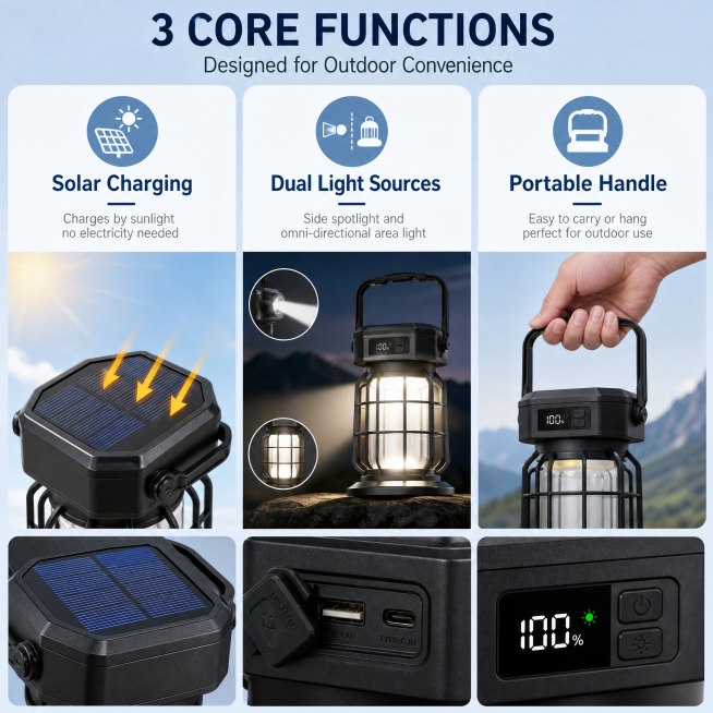 [Main Image 5] 3-core function highlight display, 3 vertical modules. Background clean low saturated预览效果