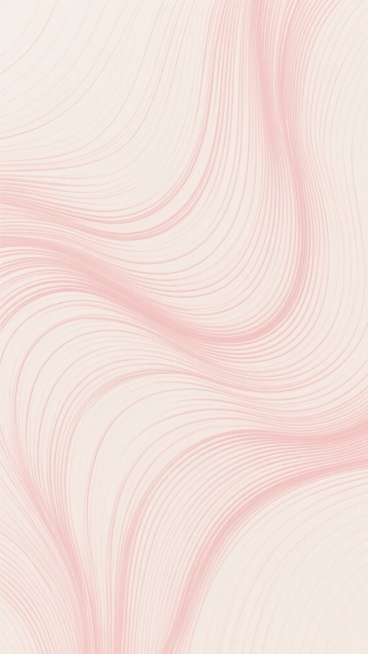 一张具有强烈视觉动感的抽象纹理图案，由大量细密、平行且略微弯曲的线条构成，整体呈现柔和的波浪状起伏形态。线条颜色为淡粉色，背景为米白色，线条排列紧密且具有规律性，形成一种流动的韵律感和细腻的层次感，画面简洁而富有现代艺术气息，纹理清晰，细节丰富，整体风格简约而不失设计感。预览效果