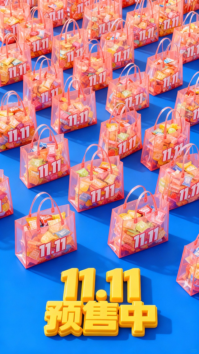 将你的宝贝放入袋中！/双11创意囤货视觉