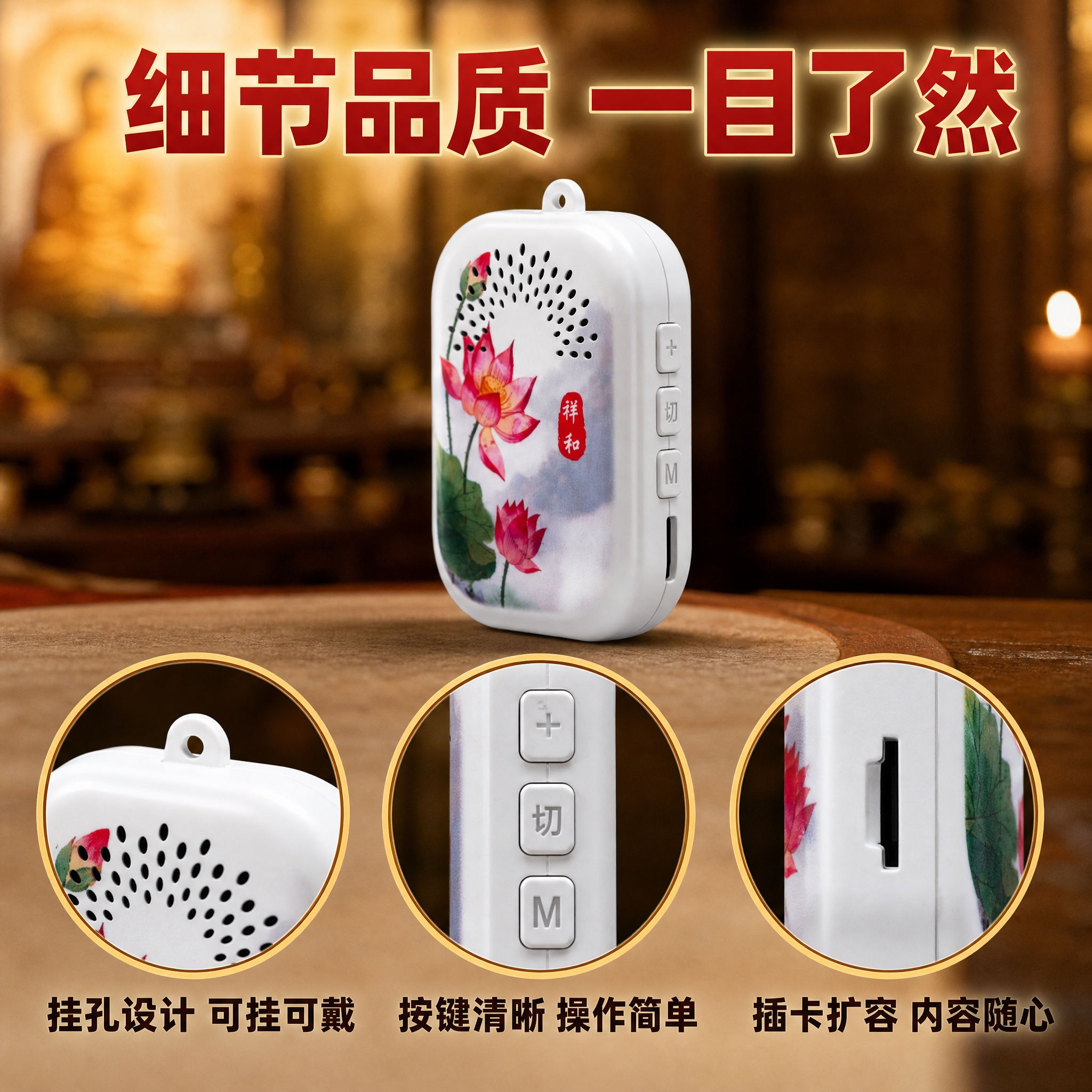[主图-3] 产品结构细节图，展示机身按键、接口、挂孔等真实结… - 图片创意预览