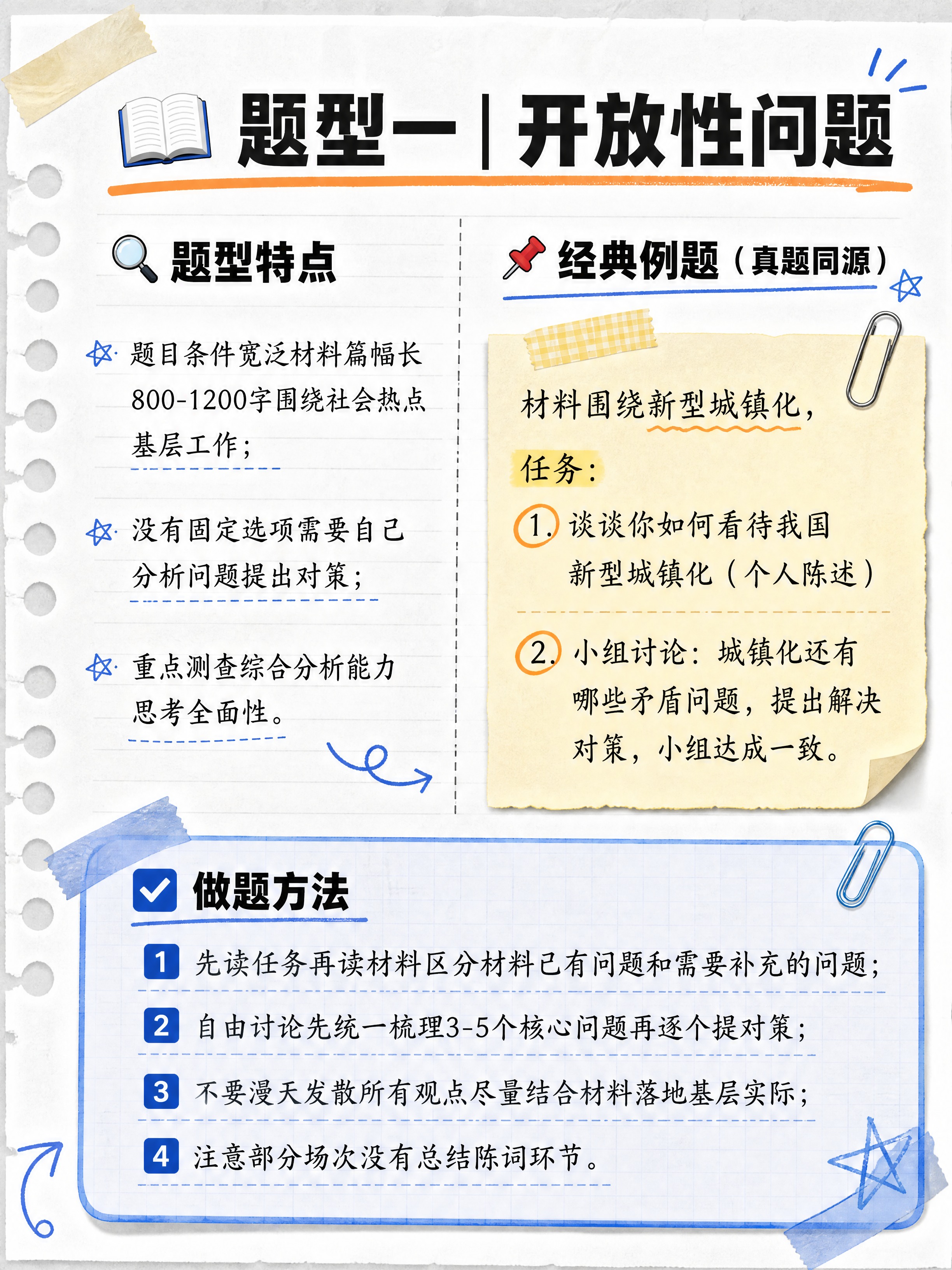 小红书笔记内页，手账拼贴备考备忘录风，浅灰笔记纸纹理背景，版式… - 图片创意预览