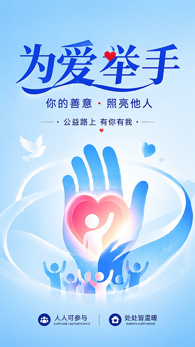 做三张助人为乐公益海报，要新颖，一眼就能注意到的海报
