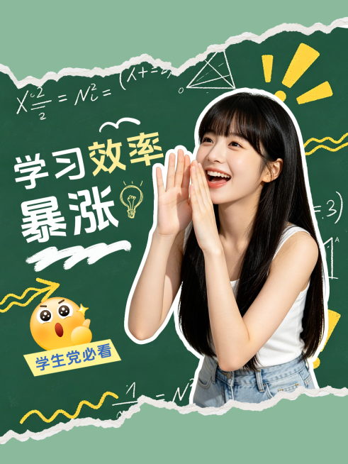 高考备考技巧学习效率提高撕页风小红书封面预览效果