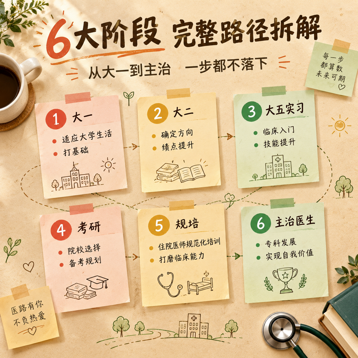 [主图-3] 课程亮点与内容结构 6大阶段完整路径拆解 [统一… - 图片创意预览