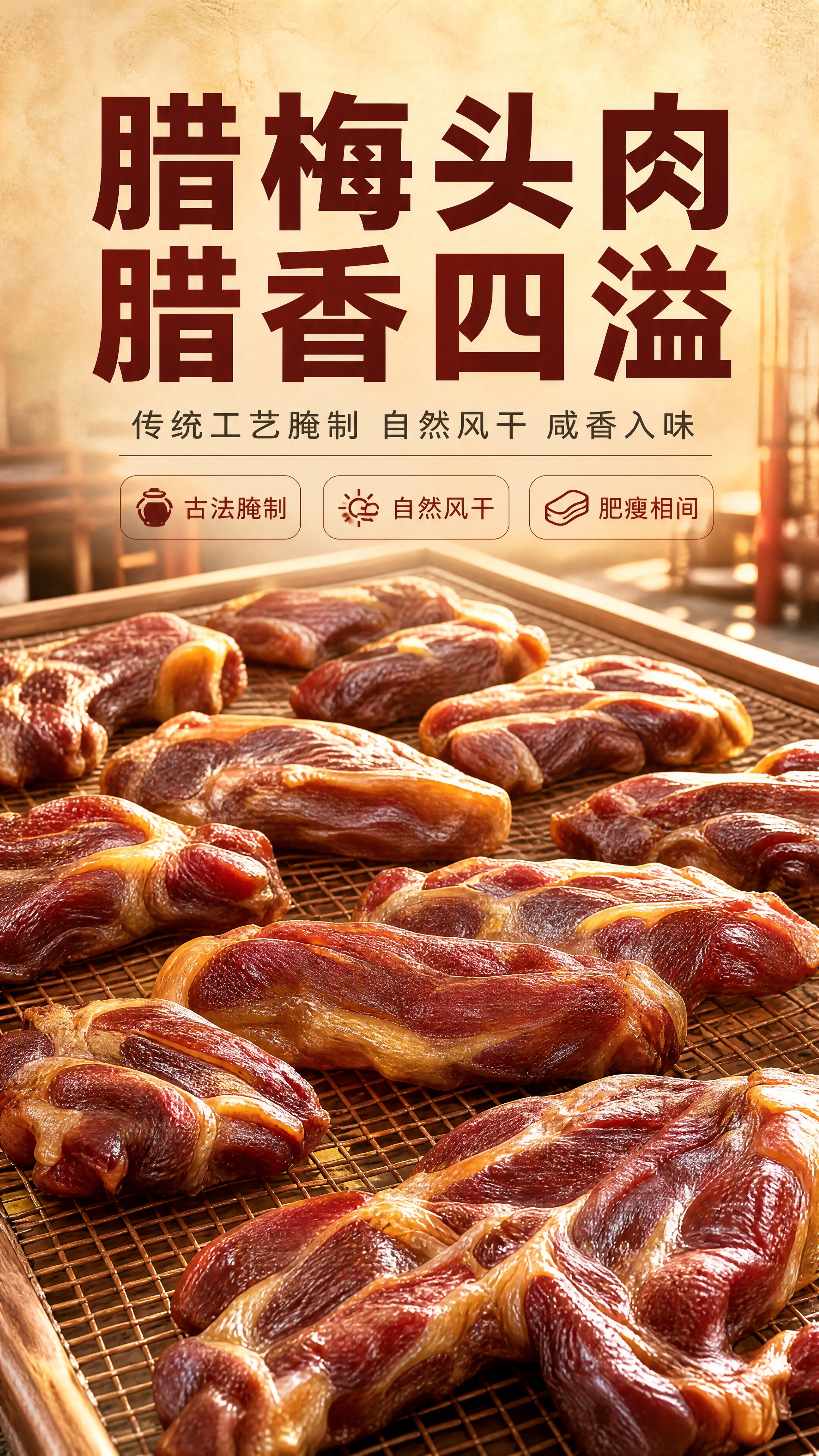 [商品] 使用【图1】生鲜猪肉为基础，将肉的整体状态改为腊梅头… - 图片创意预览