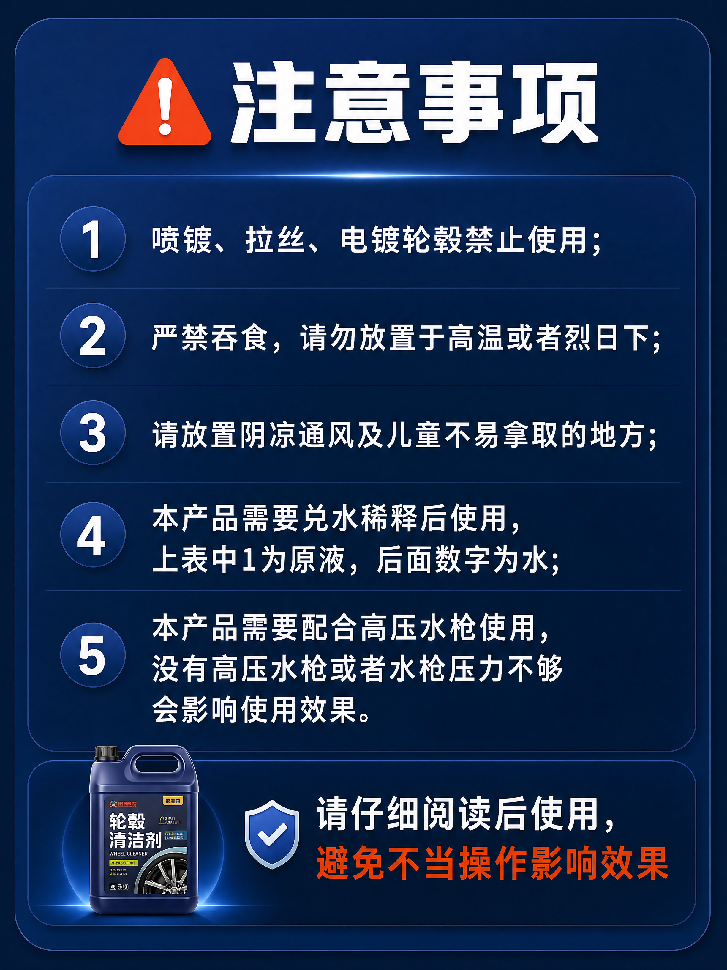 [商品] 使用【图7】注意事项图为内容基础；保留5条注意事项的… - 图片创意预览