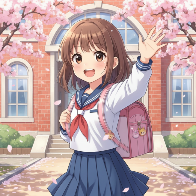 生成10个超级可爱的动漫小女孩图片，要不同风格的预览效果