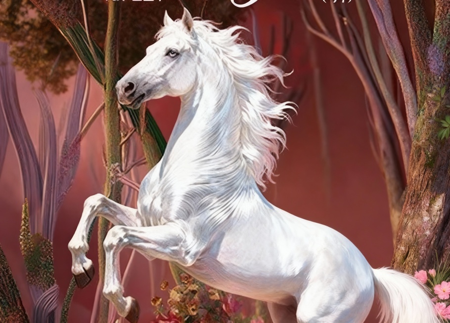 帮我生成图上的小白马 清晰 只要马不要背景预览效果